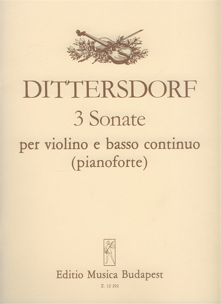 3 sonate per violino e basso continuo (pianoforte)